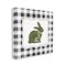 Stupell Industries Festive Easter Bunny Plaid Canvas Wall Art